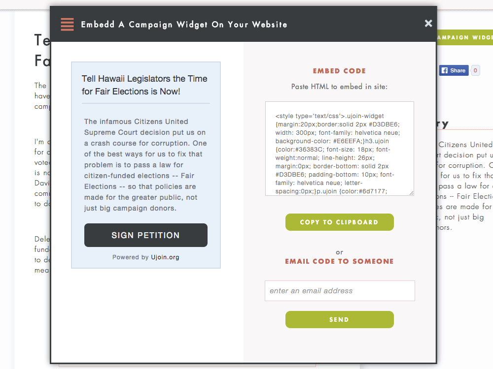 Grassroots policy advocacy made easy Message any decision